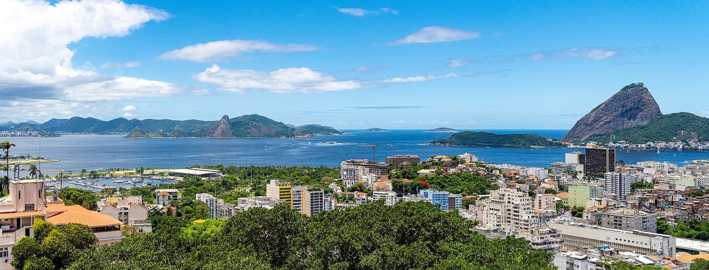 Panorama de Rio de Janeiro et de la baie de Guanabara
